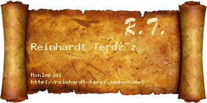 Reinhardt Teréz névjegykártya